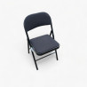 Black Fabric Folding Chair