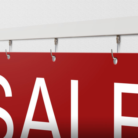 Banner Hanging Kit, Clip Rail