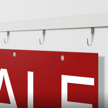 Banner Hanging Kit, Clip Rail