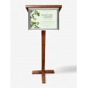 Free Standing Lectern with Aluminium Frame & Acrylic Sheet