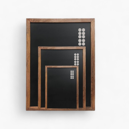 Wooden Photograph Display Magnet Board
