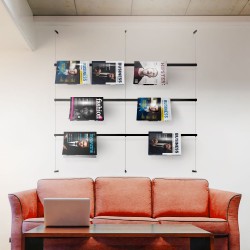 Book/Magazines Display Hanging Wall to Wall Kit