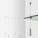 Cable Display Glass Shelves Kit (Fittings Only)