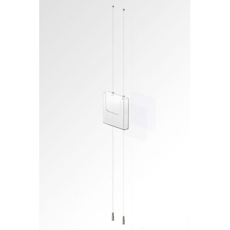 Leaflet Holder Ceiling to Floor Hanging Cable display kit (DL)
