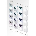 Leaflet Holder Wall to Wall Hanging Cable display kit A4 A5 DL