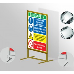 Double Sided Free Standing Sign Board A0 Frame