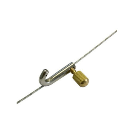 Twist on hanging kit for suspended ceiling suspended ceiling retail sign cable