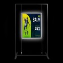 Free Standing Panel with Double Sided LED Display Pockets