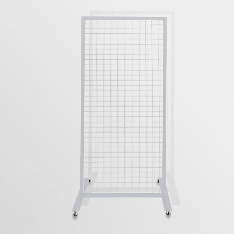 Gridwall Art Display Panel on Castors