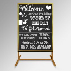 Free Standing Chalkboard Display Stand