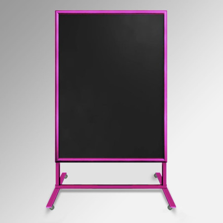 Free Standing Metal Chalkboard Stand AO Frame with Castors