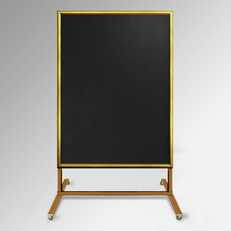 Free Standing Metal Chalkboard Stand AO Frame with Castors