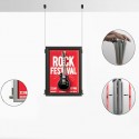 Back to Back Aluminium Click Snap Frame Ceiling Kit (Portrait)