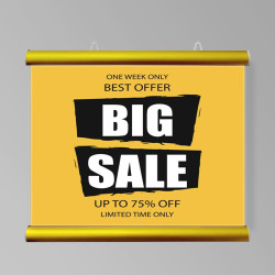 Aluminum  plastic Poster Hangers A0 A1 to A4 3 m portrait & landscape